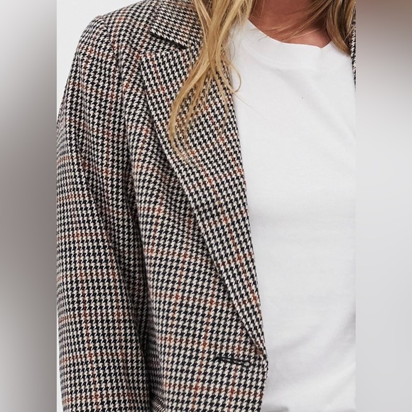 SOLD ASOS New Look Check Blazer Coat - Picture 2 of 6